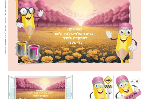 קיר מרכזי +2 קירות נושא